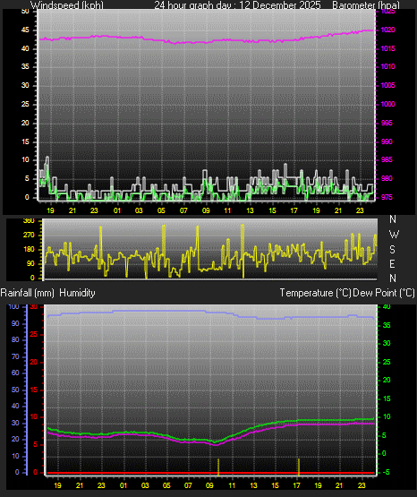 24 Hour Graph for Day 12