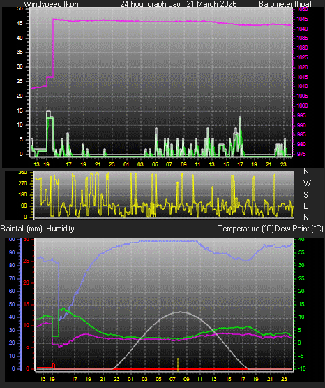 24 Hour Graph for Day 21